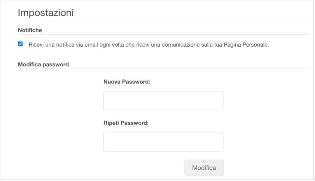 Modifica password - iusve.it